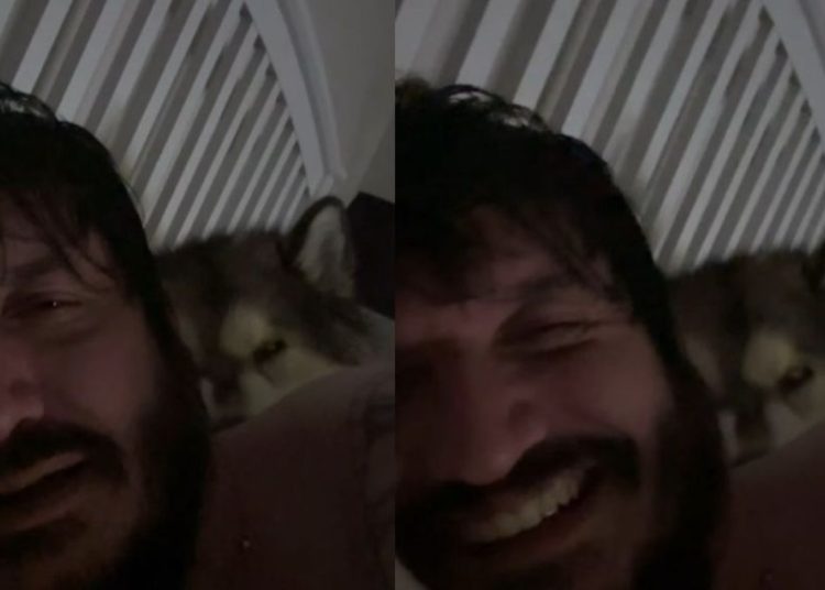 Dog Sleeps & Snores Next to Owner Like He Pays the Rent in Funny Video