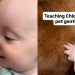 Golden Retriever Gives Little Baby All the Time She Needs To Learn To Give Gentle Pets